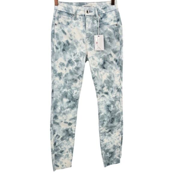 Good American Womens 26 Good Leg Cloud Tie Dye Jeans NWT - Picture 1 of 13